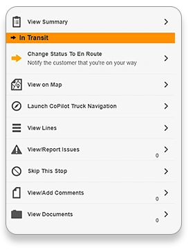 transit sumary screen transit sumary screen