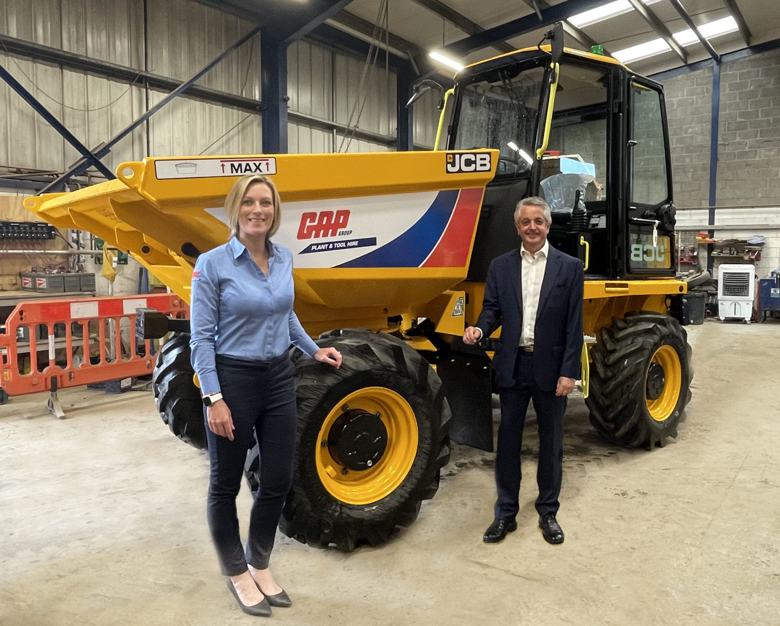 Spartan's CEO Jim Green with Karen Greenshields, GAP Group's Managing Director - Technical and Environmental Services