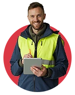 Field Staff with tablet